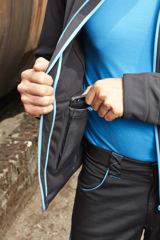 Kurtka bluza robocza męska softshell r. XXL FORTIS czarny/czerwony