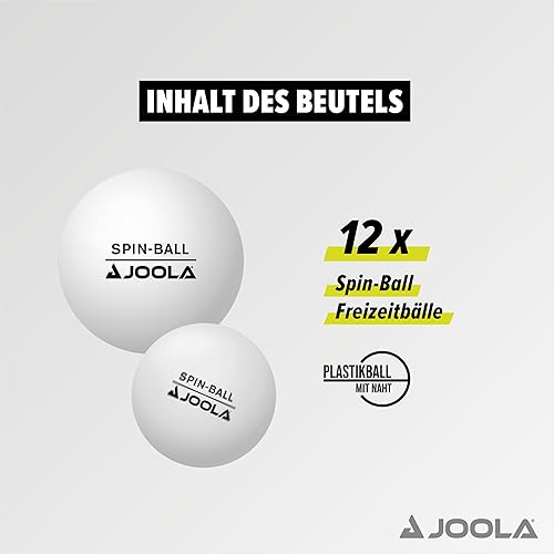 Miniatura 2 de JOOLA Spinball - Pelotas de tenis de mesa, 12 unidades, 1.575 pulgadas, reglamentarias a granel, pelotas de ping pong para entrenamiento y juego