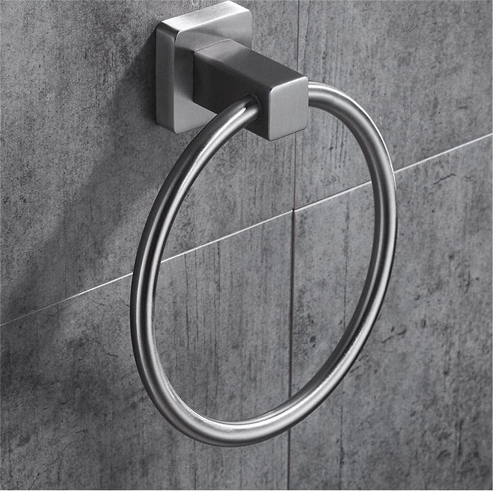 304 Towel Ring Toilet Wiping Small Towel Rack Creative Anti-Corrosion Anti-Rust Anti-Japanese Often Scrape Easy Cleaning Stainless Steel Bath Towel Rack Towel Ring