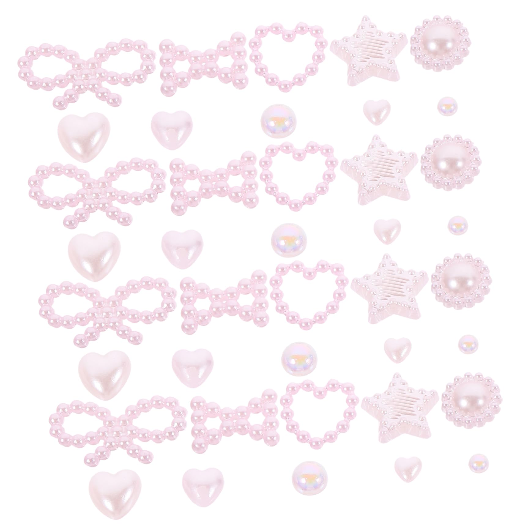5 pezzi Nail Charms per fiocchi piatti e decorazioni per nail art e manicure Versatili accessori per nail art