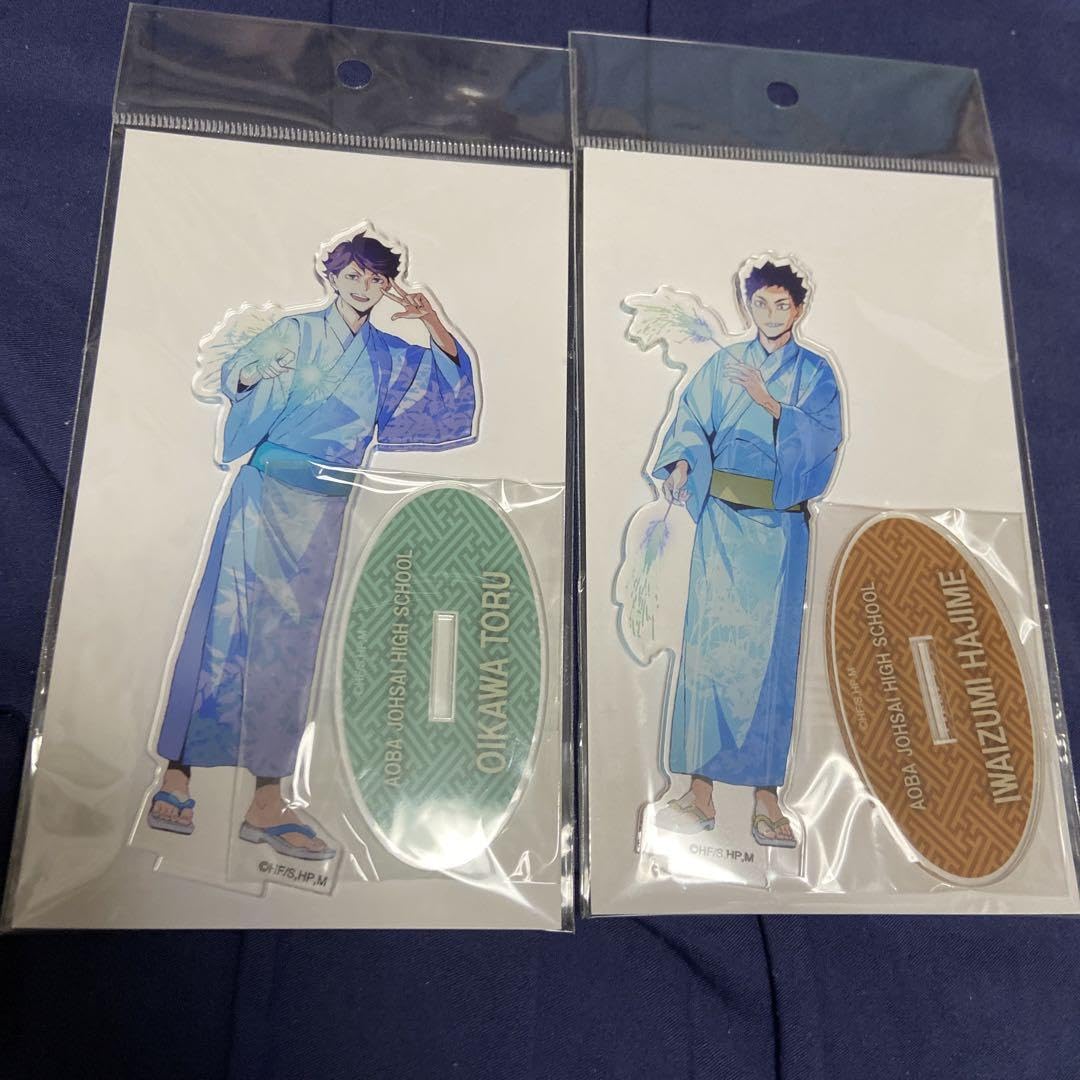 Amazon.co.jp: ハイキュー 秋祭り アクスタ 及川 岩泉セット : おもちゃ