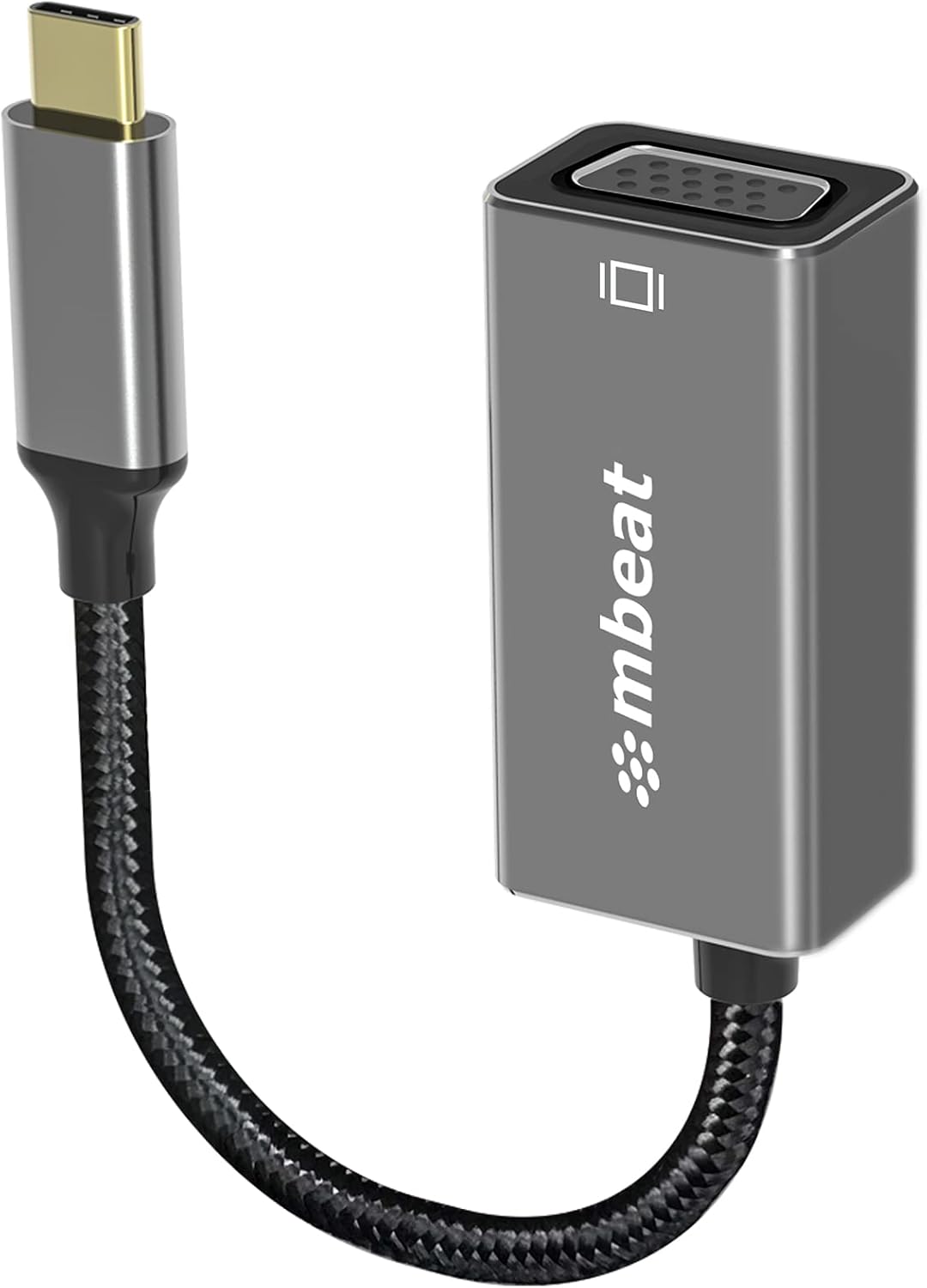 Elite USB-C to VGA Adapter - Coverts USB-C to VGA Female Port, Supports up to1920×1080@60Hz - Space Grey