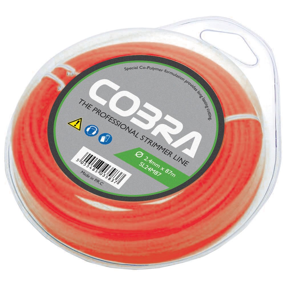 Cobra 2.4mm x 87m Round Strimmer Line in Doughnut Packaging