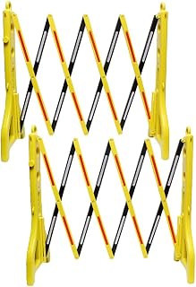 Expandable Mobile Barrier | Plastic Traffic Fence | Crowd Control | Safety Gate for Hospitals Garages Work Areas | Extends to 2.5m 96cm Height (Germany)