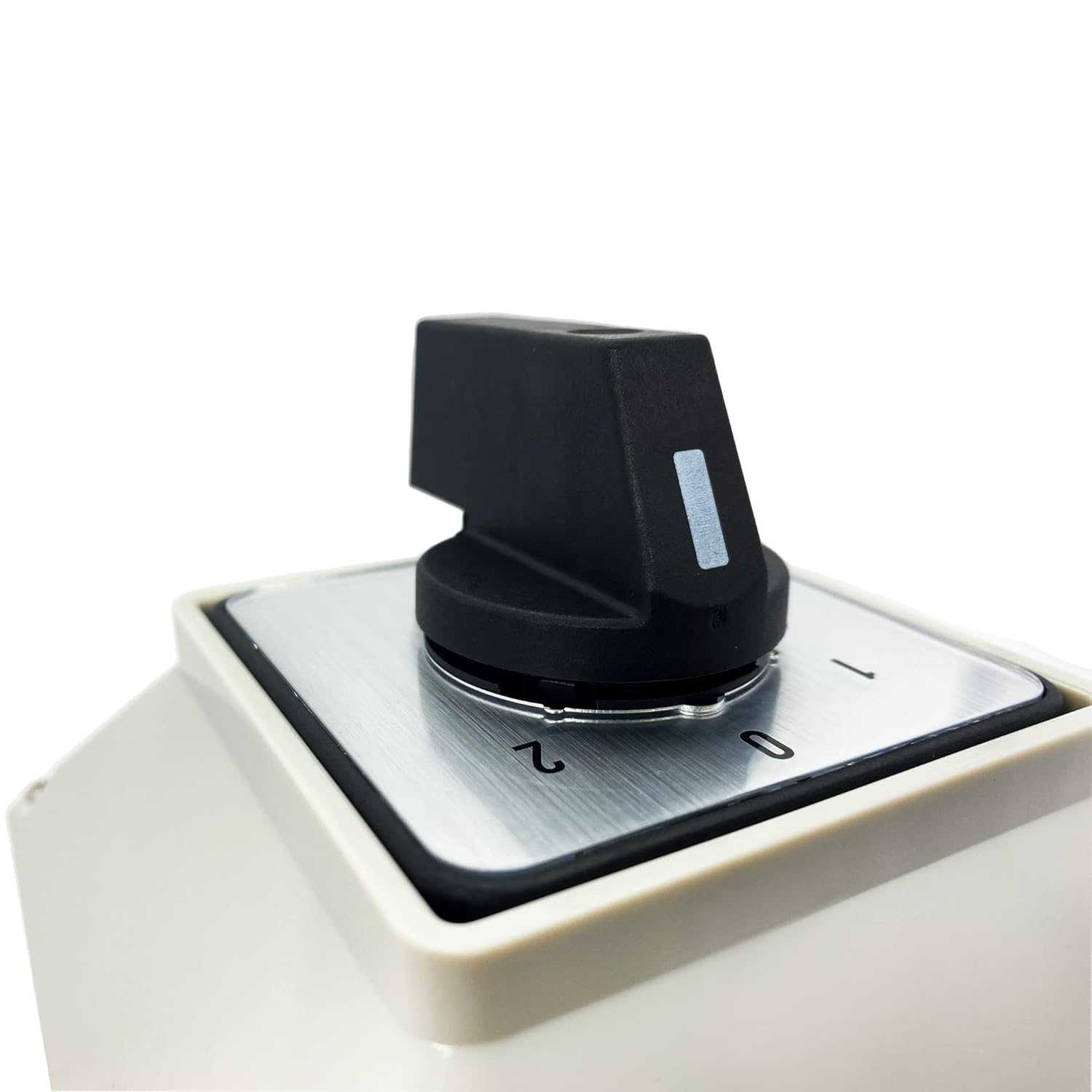 Universal Changeover Selector Switch with Waterproof Exterior Box Dual Power Switch 3 Positions 12 Terminals LW26-63/3 63A White