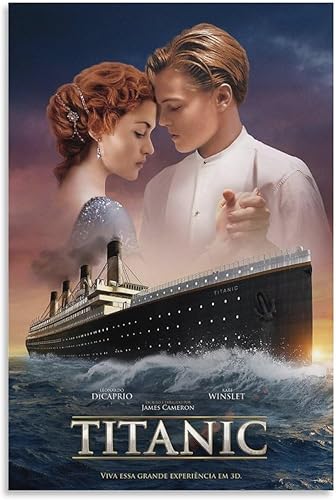 Póster de película Titanic (3) impresiones artísticas en lienzo para decoración de pared, decoración de habitación, decoración de dormitorio,