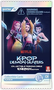 KAYOU K-POP Demon Hunters Collectible Trading Cards - Energy Edition Series 1-B Foil | Collectible Cards | Ages 8+
