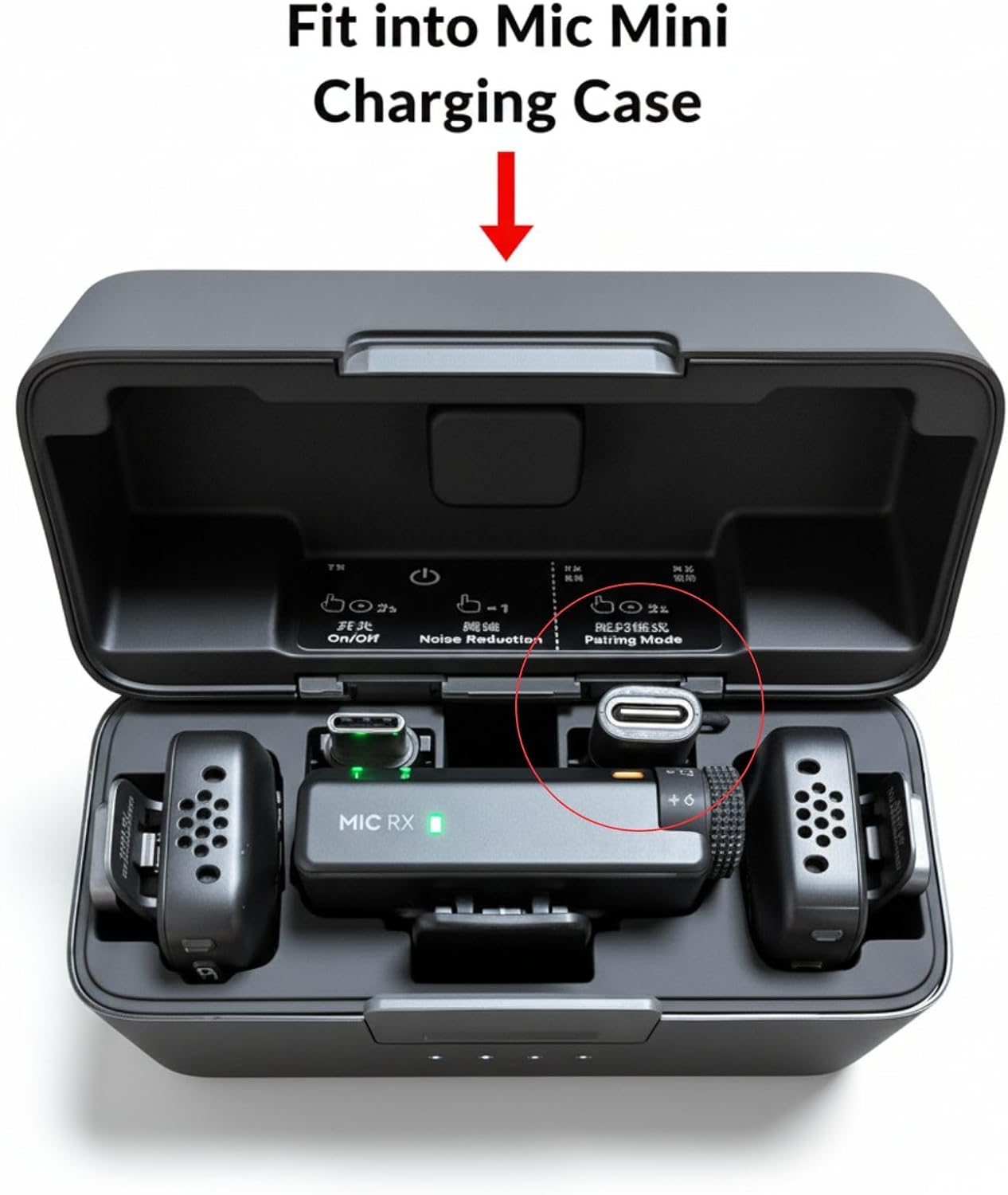 Type-C to Lightning Audio Adapter with Lanyard, USB-C Female to Lightning Male Adapter Compatible with DJI Mic Mini/Mic 3 RX, iPhone 14 13 12 11