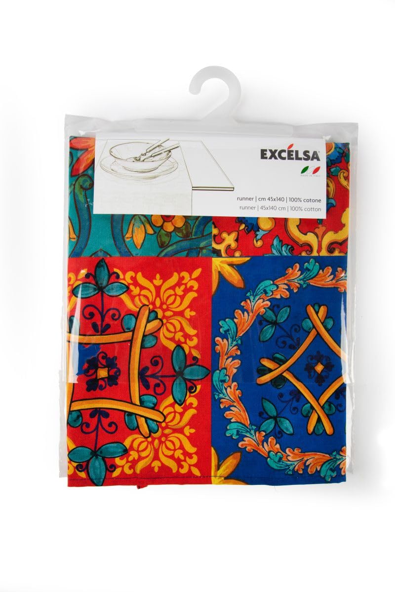Excelsa Trinacria bieżnik na stół 100% bawełna, 140 x 45 cm