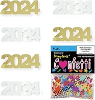Vista 64 de Confetti Year 2024 Negro, Azul Royal Combo - 2 bolsas de media onza (1 oz)