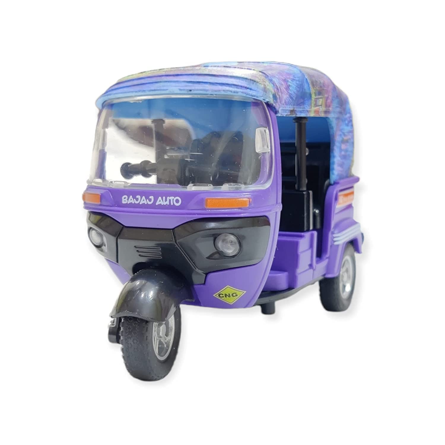 Toys N Smile Plastic Auto Rickshaw Toy Model with Movable Handle and Pull Back Action for Kids (Blue) (B0C3Z2YX9B) Amazon Price History, Amazon Price Tracker