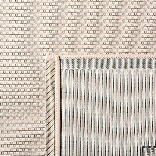 Tapete SAFAVIEH 4 x 5.7 pies Beige y Verde oscuro miniatura 5