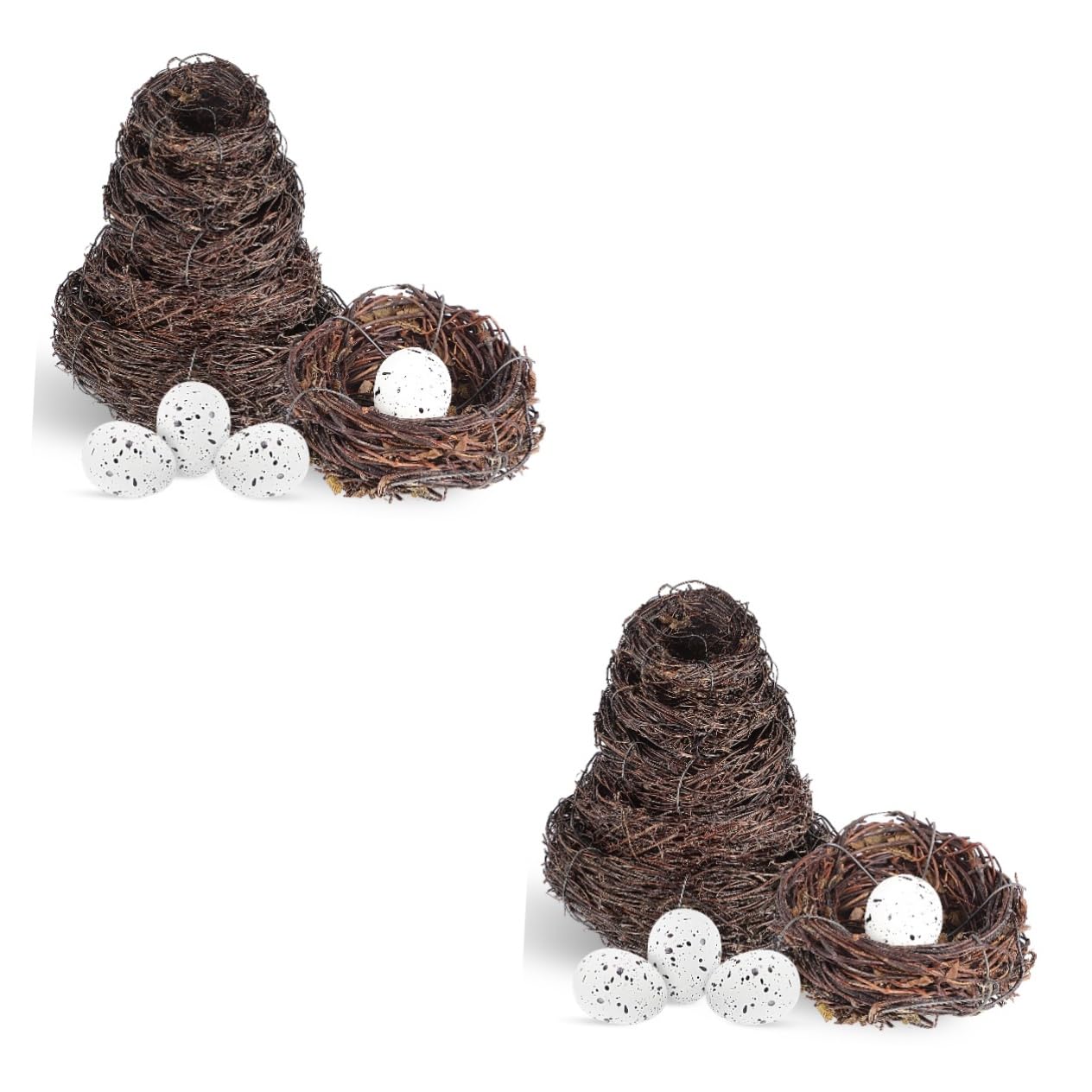 POPETPOP 10 Piezas Nido Pájaro Decoración del Hogar Natural Falsos Favores La Fiesta Pascua Casa del Pájaro Pascua Canasta Niños Aves Novia Rota Mimbre Nido