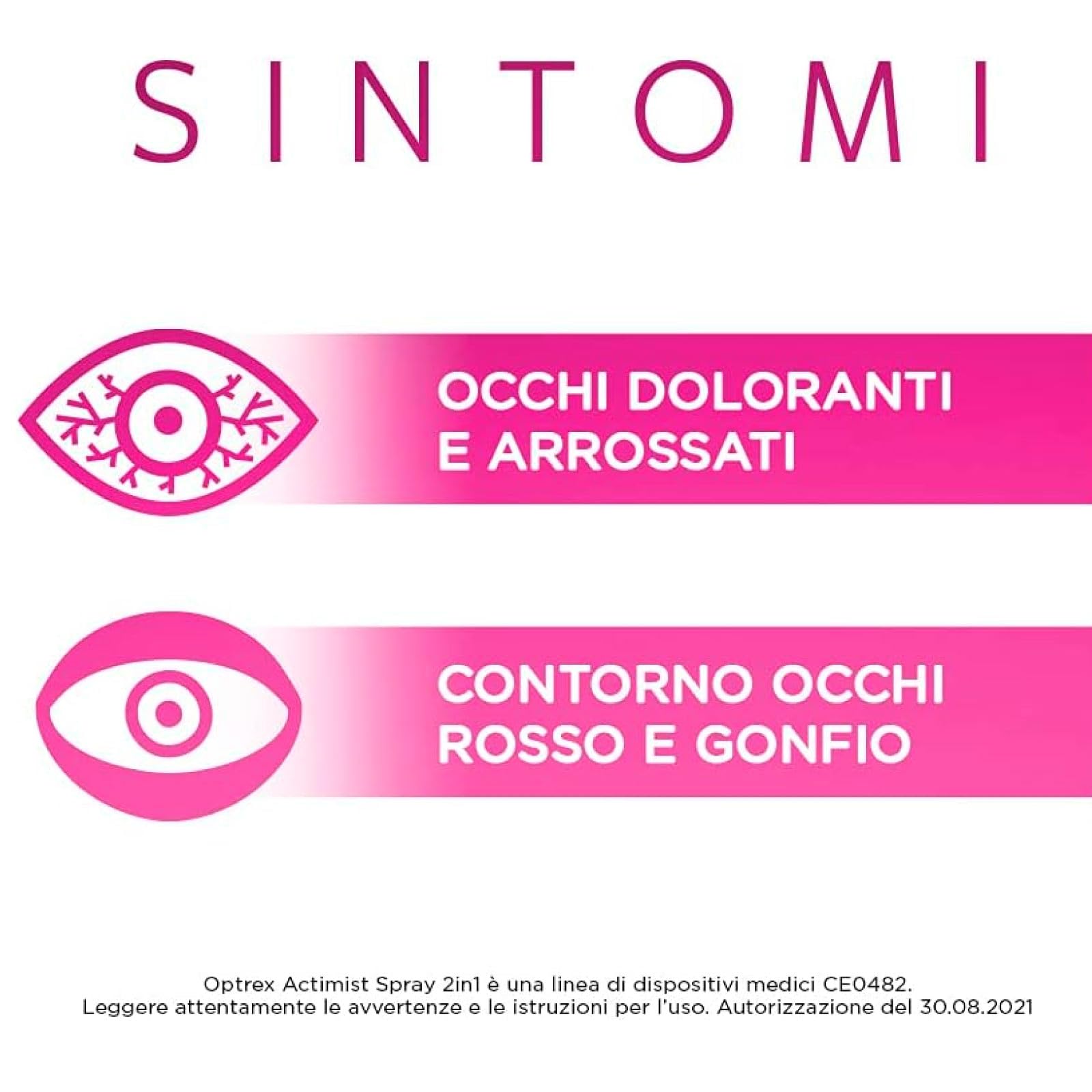 Optrex ActiMist Spray Per Occhi Secchi Lubrificante e Idratante 10ml + Actidrops Collirio Reidratante e Lubrificante 10ml - Set da 2