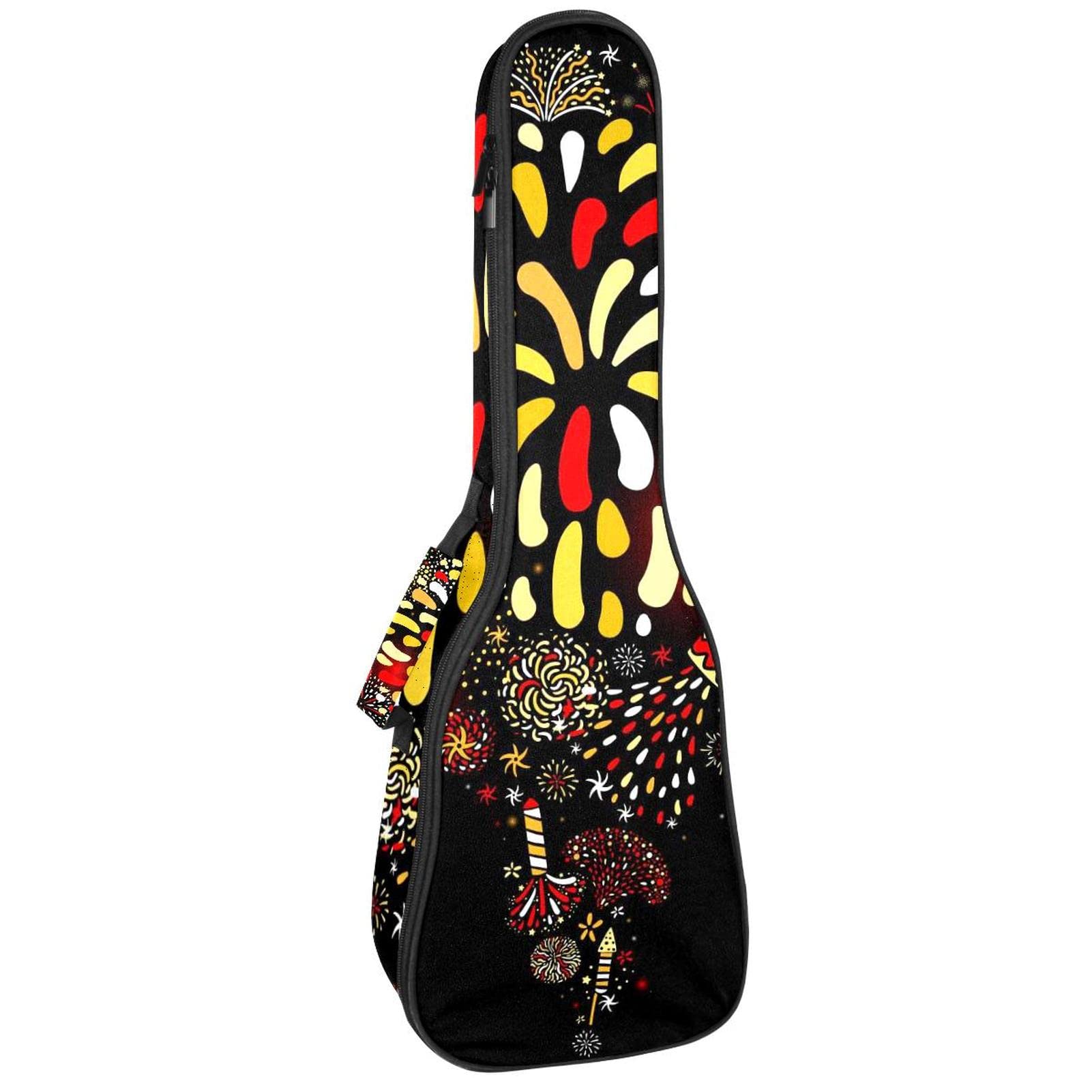Sac ukulélé ténor et soprano noir housse imperméable - 7