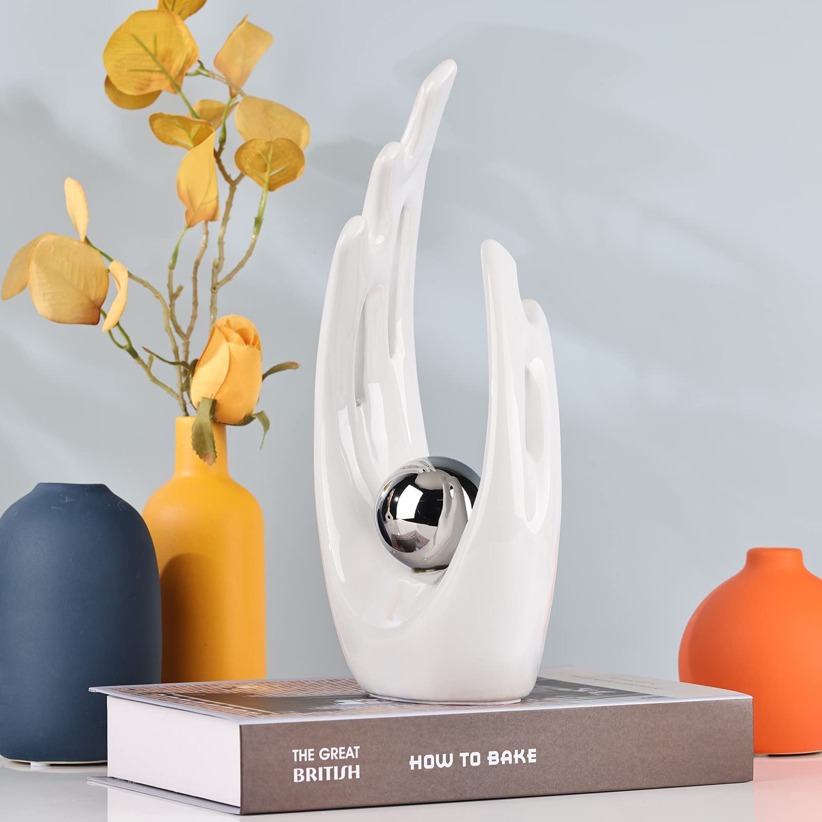 XMGZQ Centrotavola Moderno Design,Statuette Decorative Casa,Arredo Casa,Oggetti Decorativi per la Casa,Ceramica Accessori Casa Arredamento,Statue Decorative Casa,Angioletto Ceramica,Scultura,Statuetta