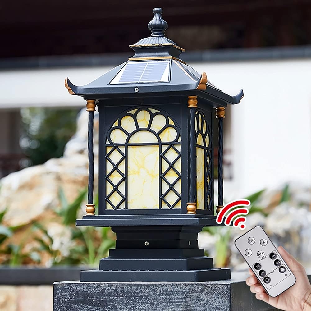 Światła słupkowe na zewnątrz, lampy ogrodowe, oświetlenie tarasu, lampy solarne na zewnątrz, solarne światła słupkowe, 2 tryby światła LED, szkło wodoodporne, na ogrodzenie ogrodowe, patio, drewniane słupki, ciepła biel, zimna biel (kolor: A, rozmiar