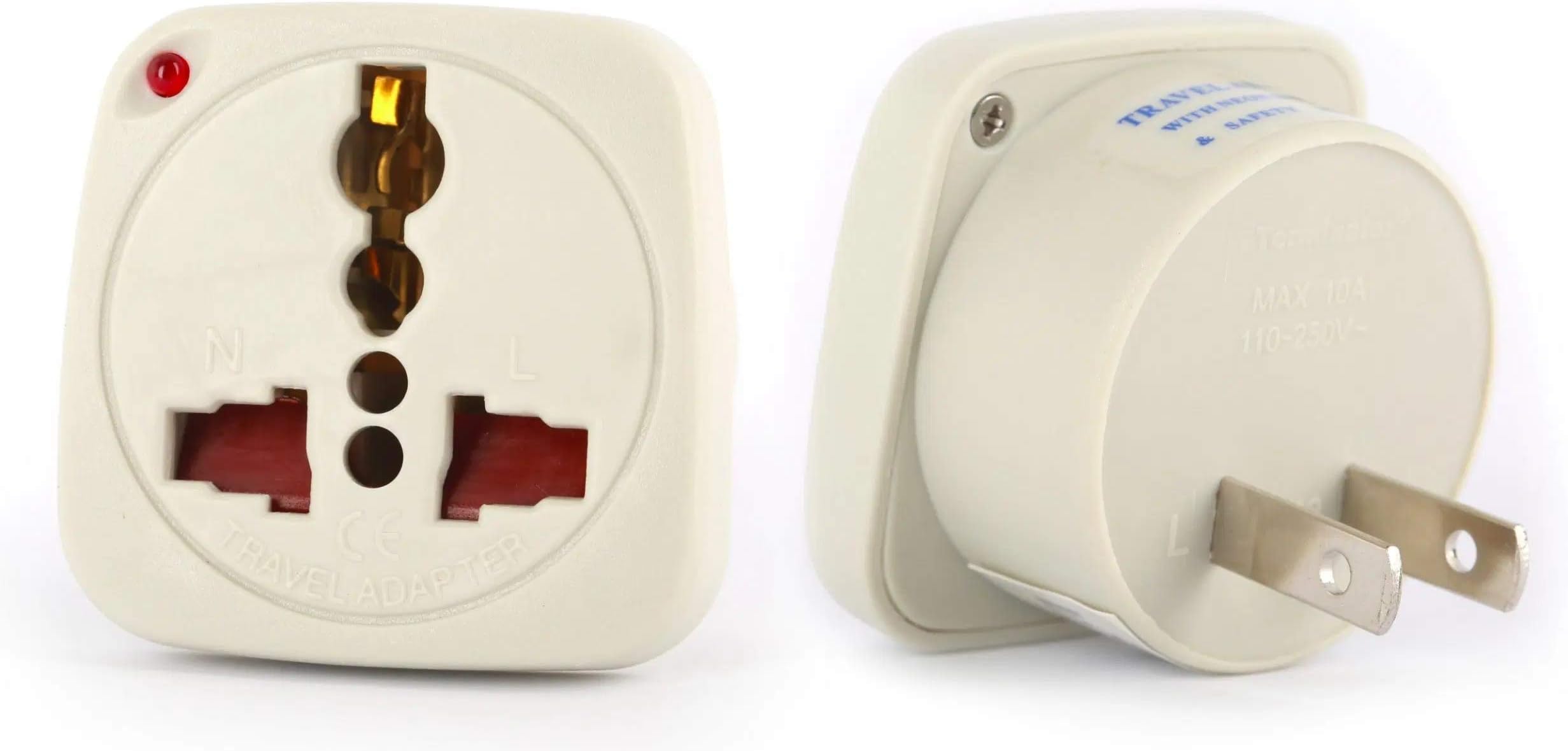 Terminator Multi Traveler Adapter With Shutter & Indicator (US to Universal)