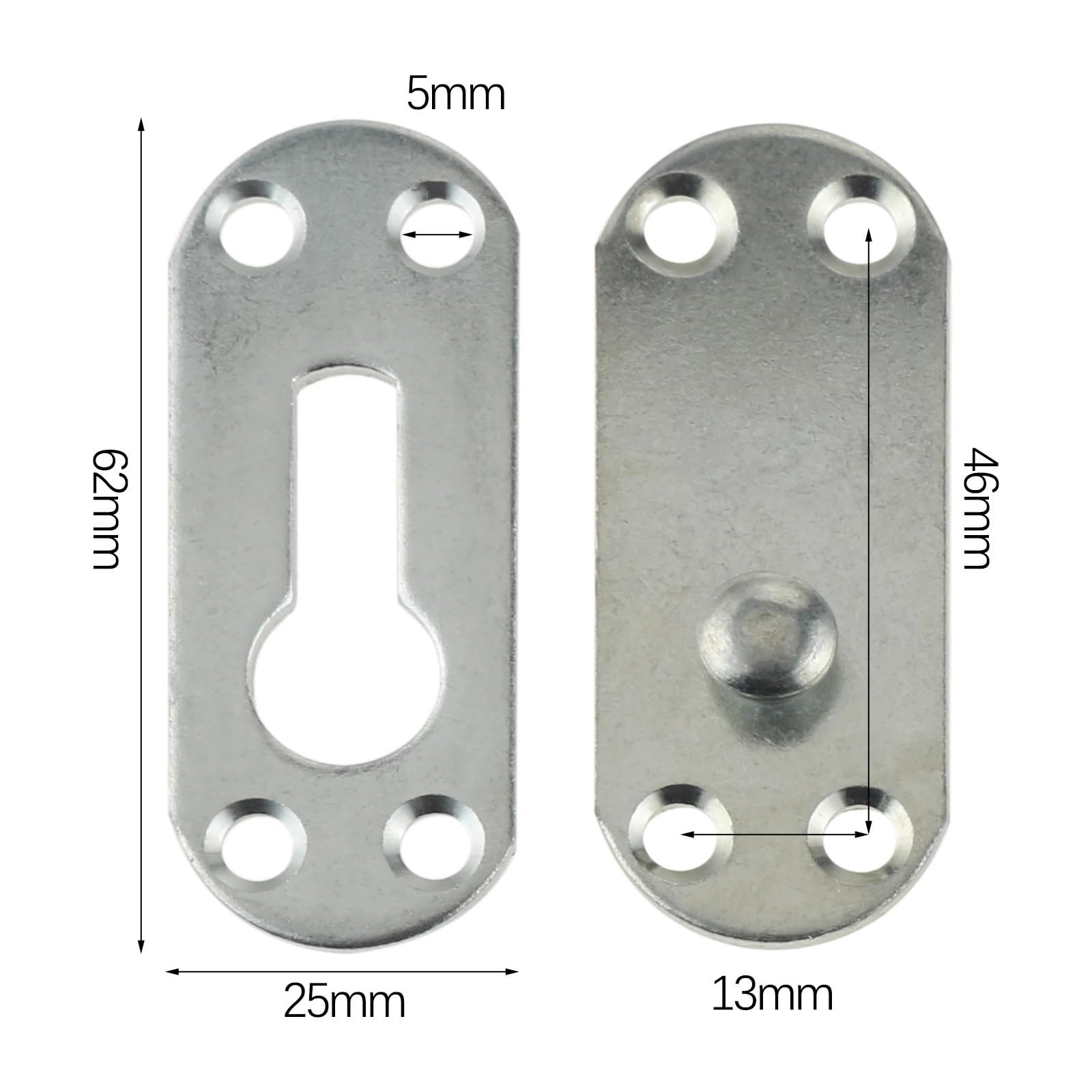 4 Sets Furniture Wood Bed Hinge Connector Invisible Bed Hanging Buckle Hook Bed Connection Fastener Bracket Hardware Accessories