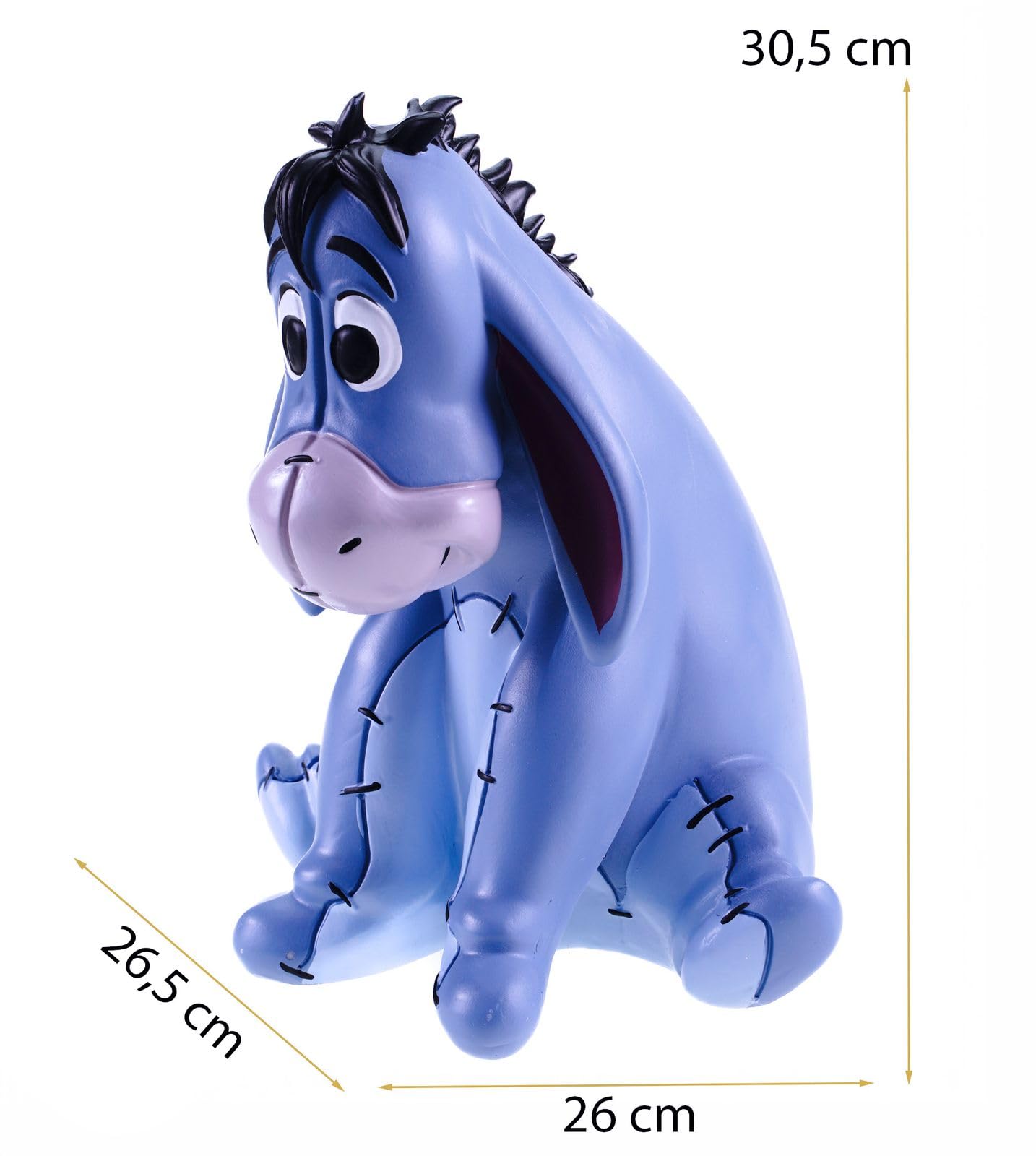 Gartenfigur Eeyore - Disney's liebenswerter I-Aah für deinen Garten Mehrfarbige Deko-Figur aus Polyresin (30,5 x 26,5 x 26 cm) - Offiziell lizenziert - Hol dir den melancholischen Charme!
