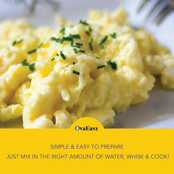 Nutriom OvaEasy Dehydrated Egg Crystals Powdered Eggs, 5.1 oz, Pack of 6