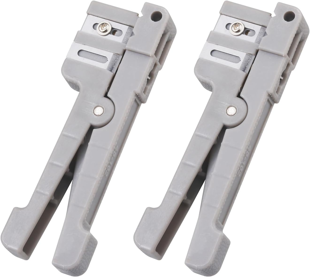 Xunsomten-2PC Fiber Optic Cutter Tool 45-162 Coax Cable Stripper Fiber Optical Buffer Tube Jacket Stripper Coaxial Cable Crimper Universal Wire Stripper