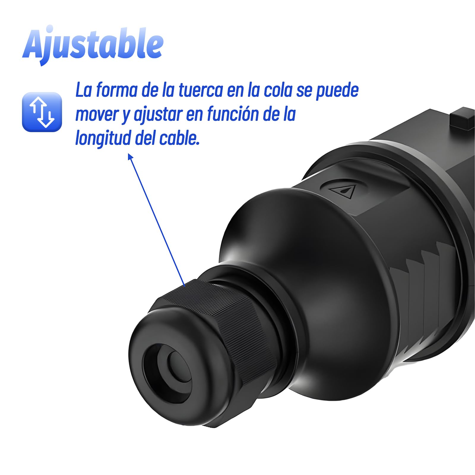 2 Piezas Enchufe de Schuko 250V 16A, Contacto Protector con Protección de Torsión, Clavija Enchufe Macho de Alimentación con Liberación de Tensión para Cables Interiores y Exteriores, Negro