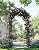 GarveeLife 7 FT Elegant Garden Arch with Gate - Romantic Steel Wedding Arbor for Climbing Roses & Vines, Decorative Metal Archway for Lawn, Patio or Backyard, Classic Black