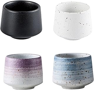 4 Pack Coffee Cup Set Tea Cup Espresso Cup Cappuccino Latte 190ml Black White Blue Purple (4 color)