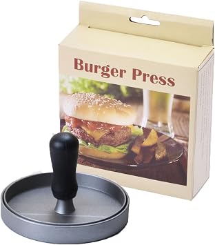 Burger Press Aluminum Hamburger Patty Maker, Non-Stick Smash Burger Press Meat Patty Maker Mold Hamburger Press Grilling Kitchen Tool