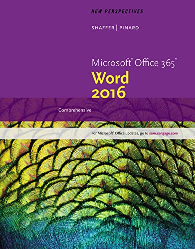 New Perspectives MicrosoftOffice 365 & Word 2016: Comprehensive