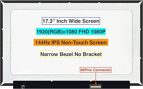 Miniatura 2 de Reemplazo de pantalla para Acer Predator Helios 300 PH317-53 144Hz FHD 1920x1080 pantalla LED LCD