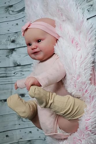 Miniatura 4 de iCradle Muñeca de bebé Reborn de aspecto real de 20 pulgadas, muñeca de bebé de silicona suave, muñeca realista recién nacida, juguete para mayores