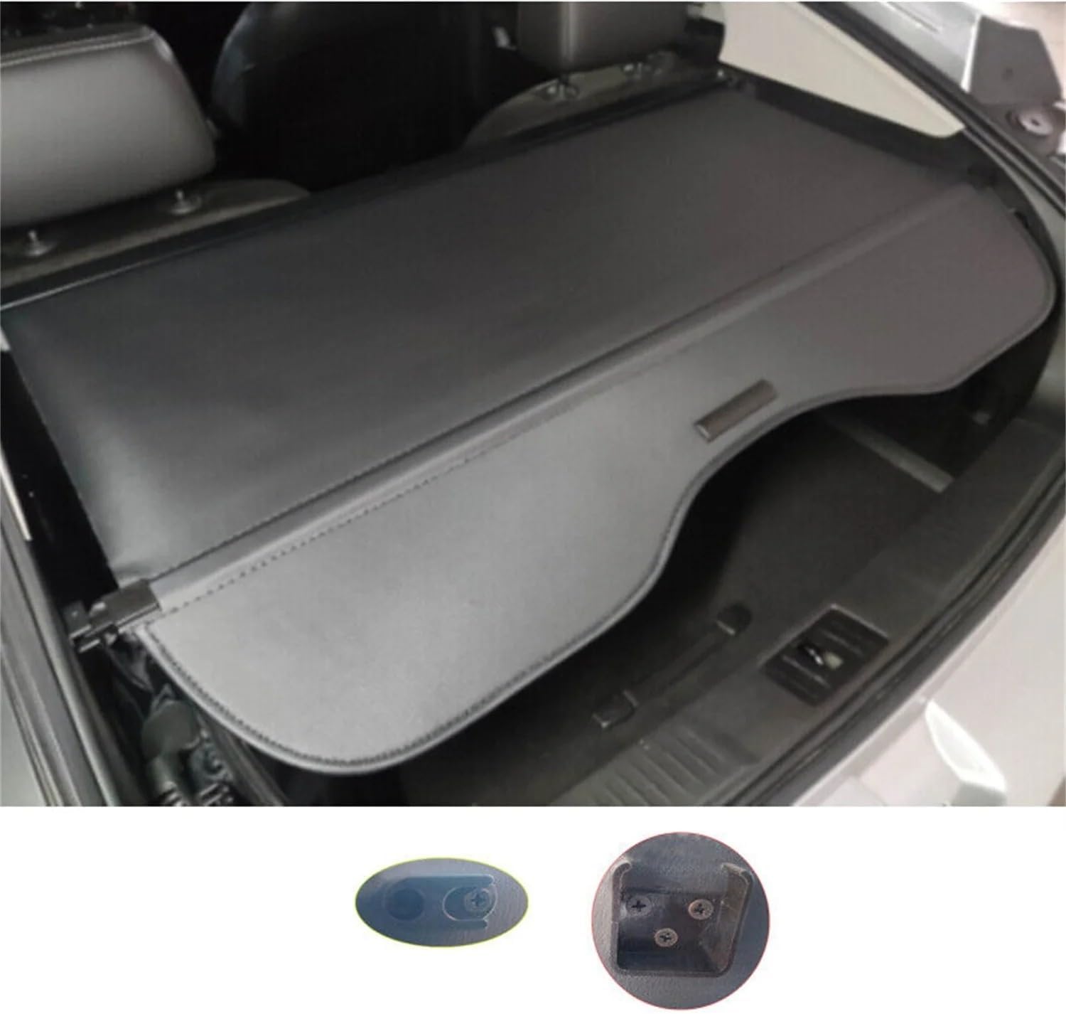 トノカバーロールシェード キャシュカイ J11 2014 2015 2016 2017 2018 2019 ブラック 格納式リアブー