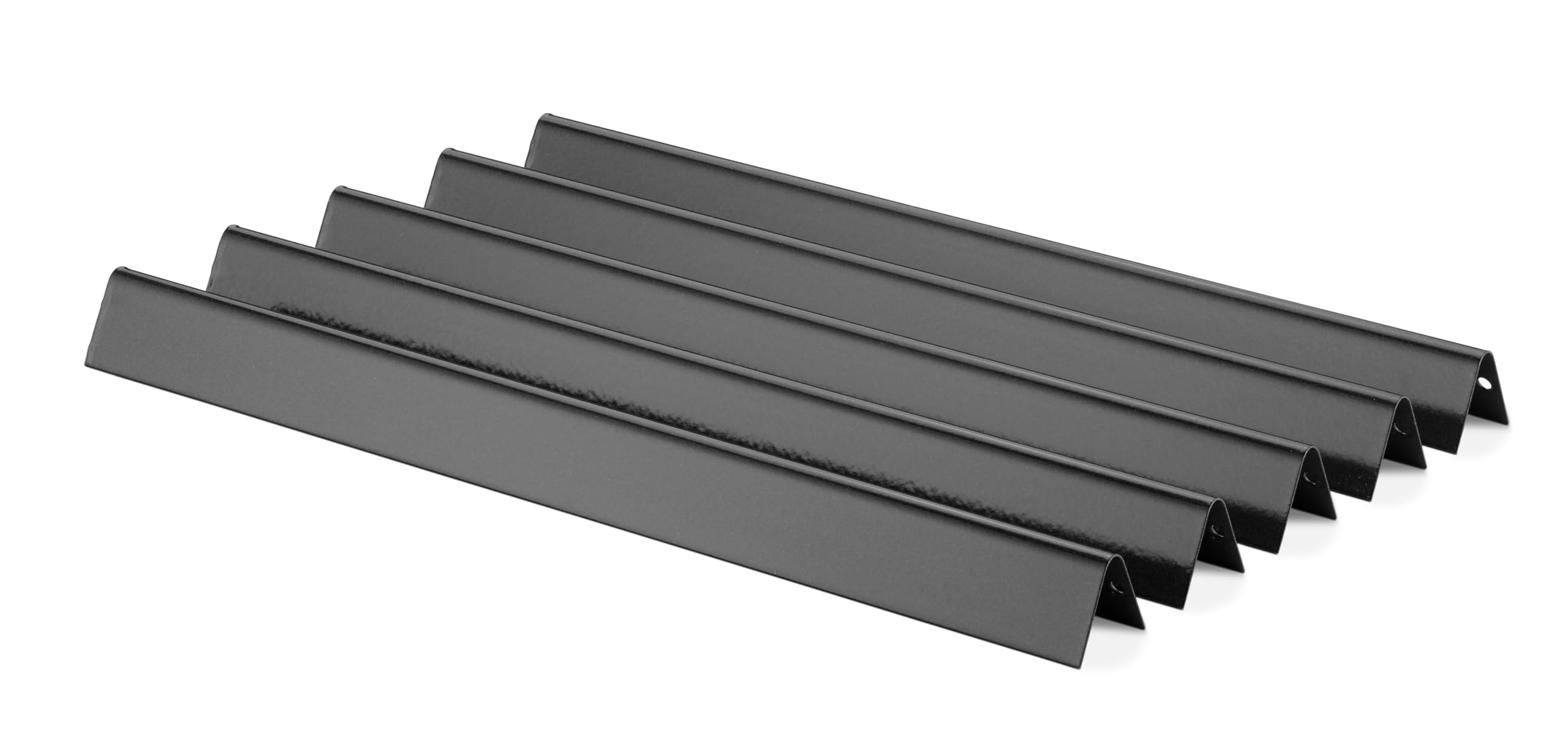 Weber Flavorizer Bars esmaltadas para Spirit Serie 200 hasta 2012 / Set de 5 Barras de Acero con Esmalte de Porcelana para Calor Uniforme, Negro (7534)