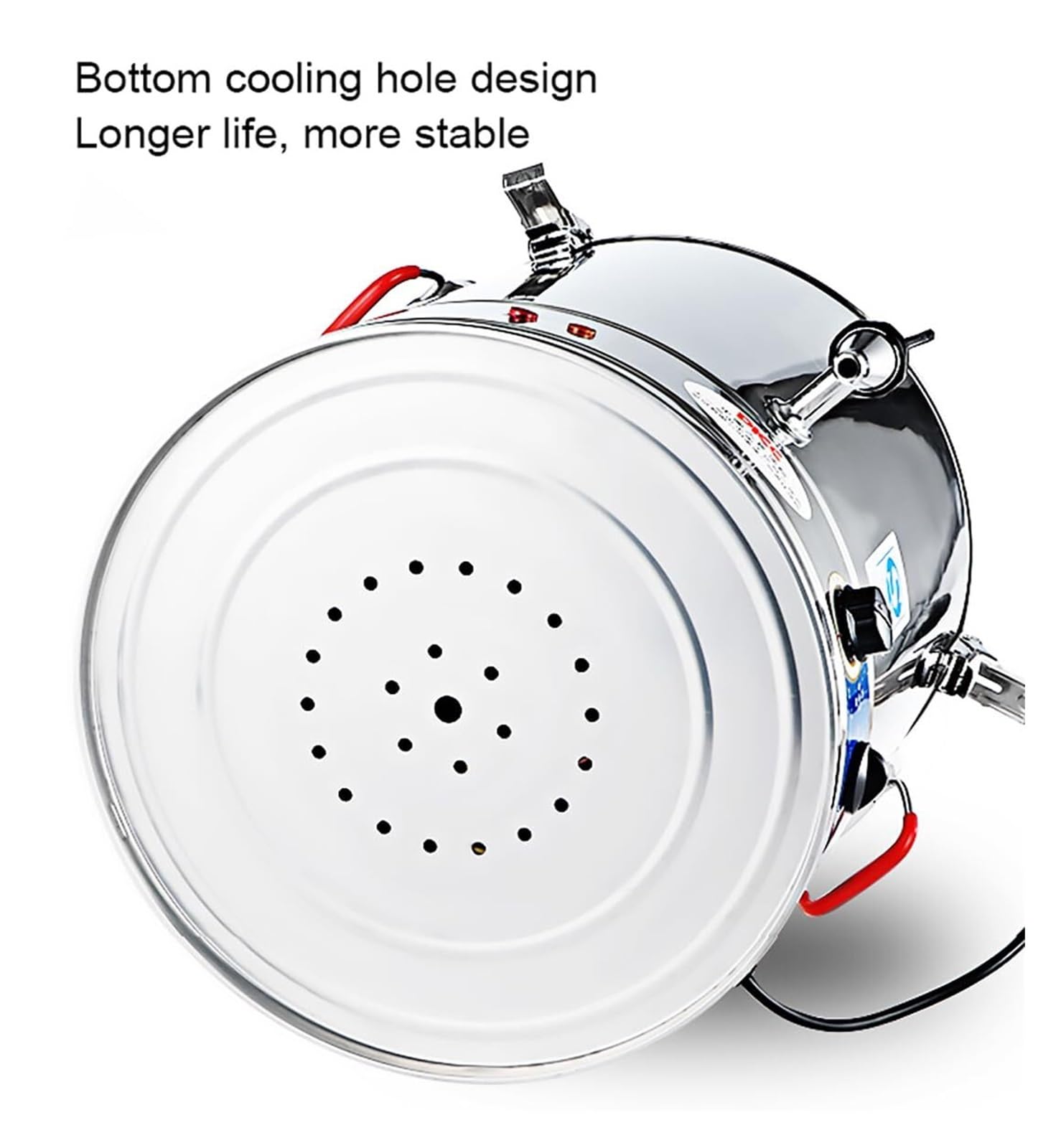 Bollitore Professionale Acqua Calda 40L/50L/60L/70L | Scaldacqua Industriale Inox con Termostato Digitale (30-110°C) per Ristoranti, Bar e Hotel