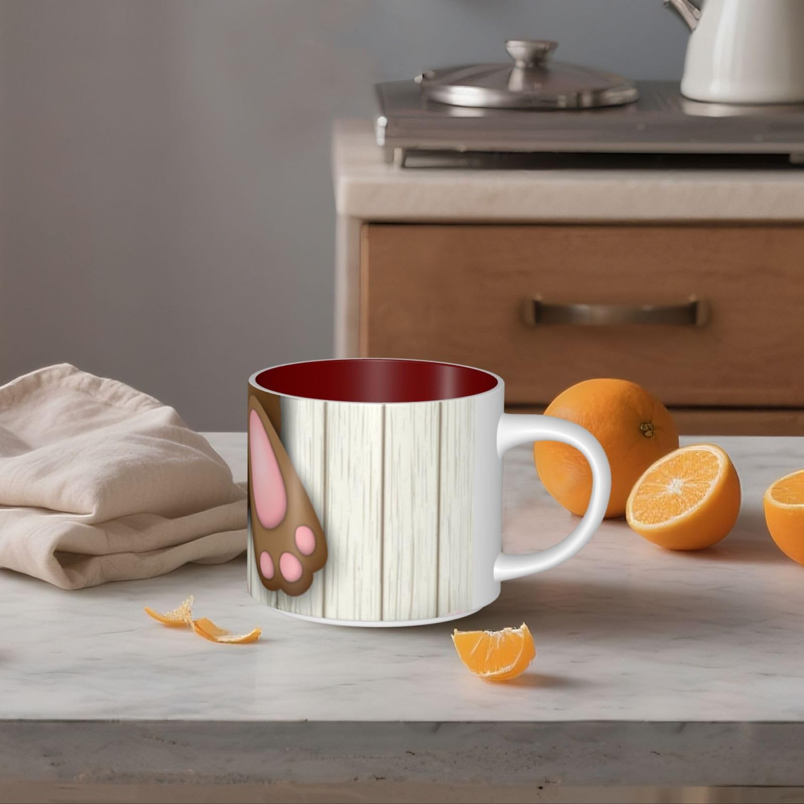 Osterhase Holzloch bedruckt große Kapazität Keramik Tassen Kaffeetasse