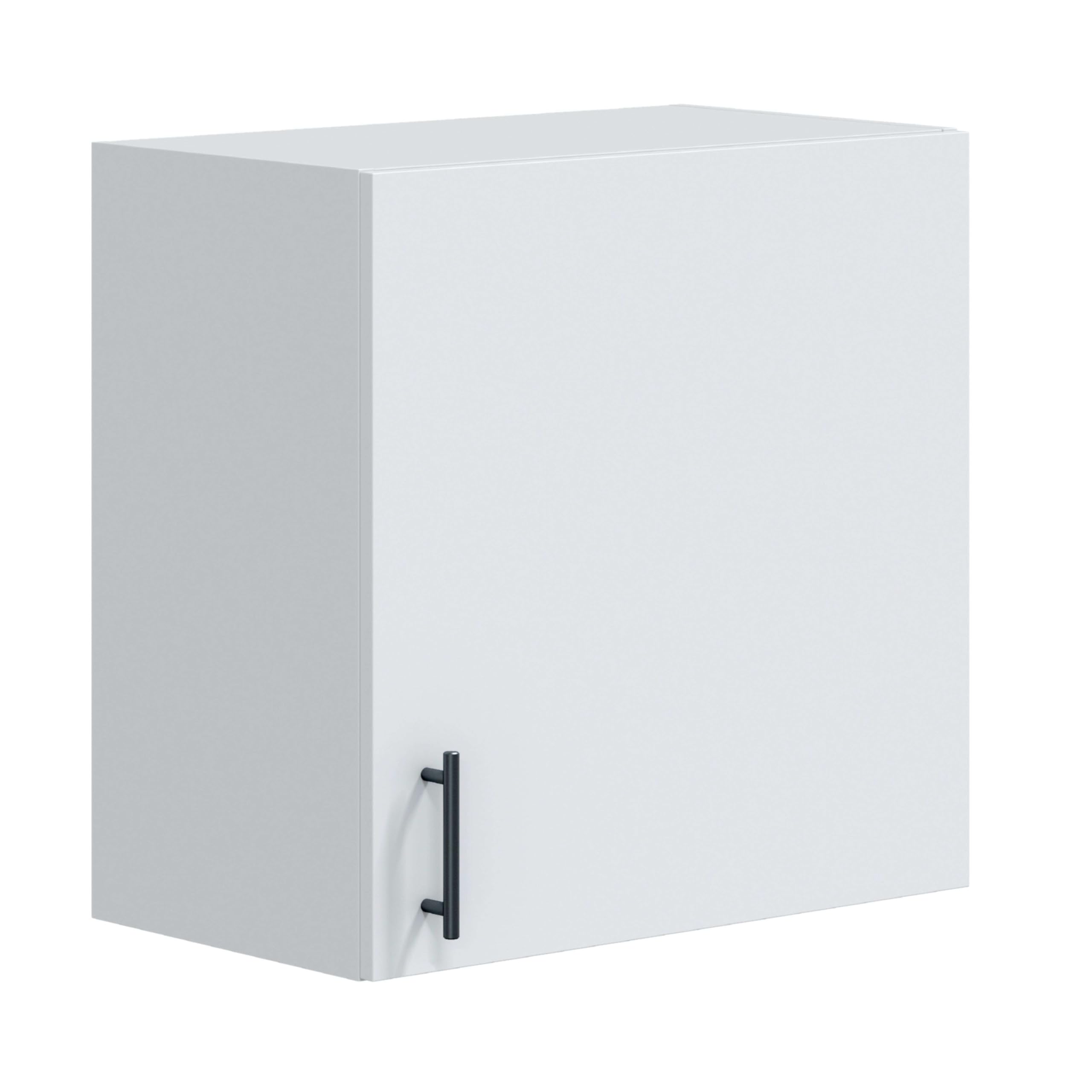 Bricohabitat Módulo de Cocina Alto de 60 cm para Colgar Mueble Alto Suspendido Kira Blanco Brillo 60x59x34 cm