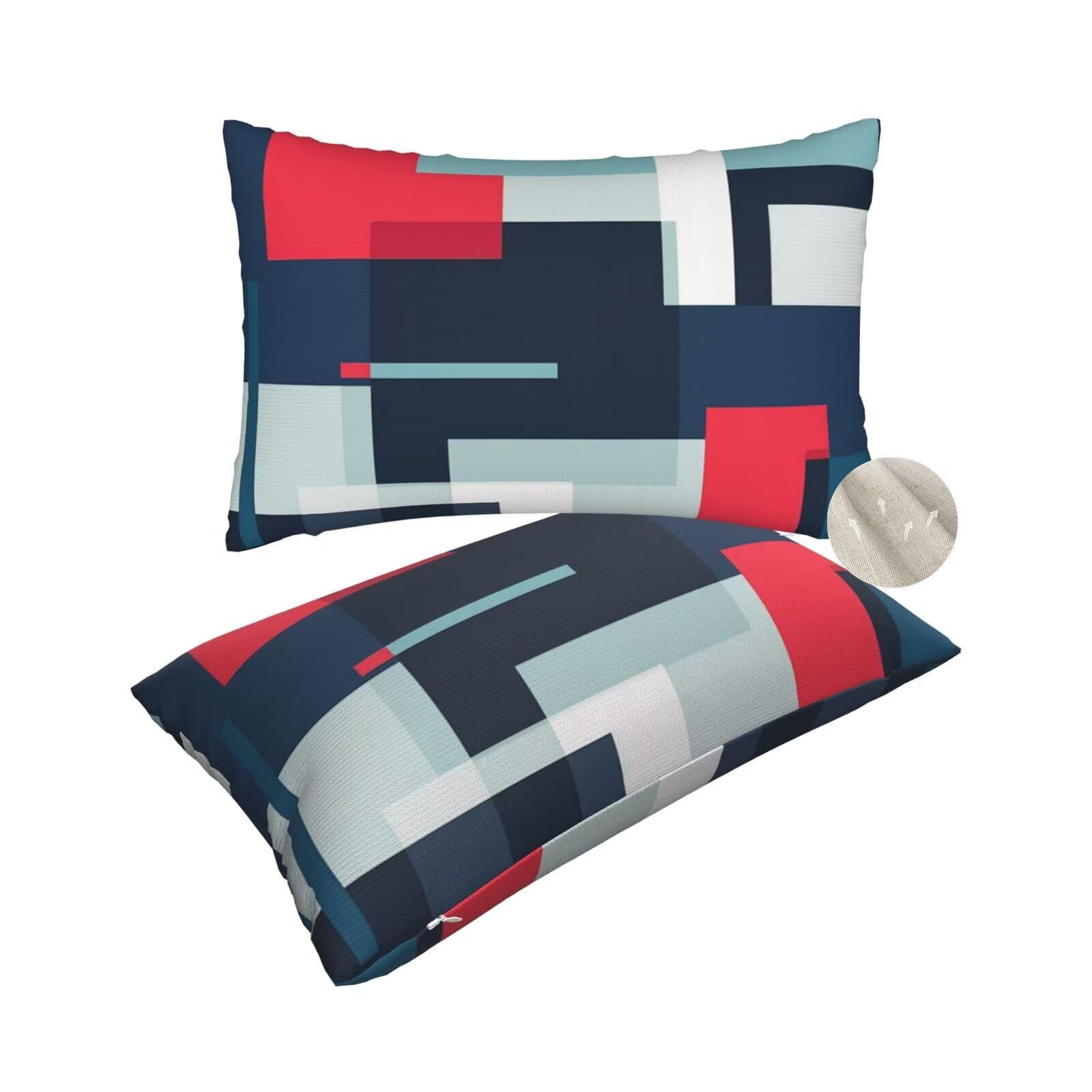 Housse coussin 60x90 cm lot de 2 pour sublimer votre canapé de salon