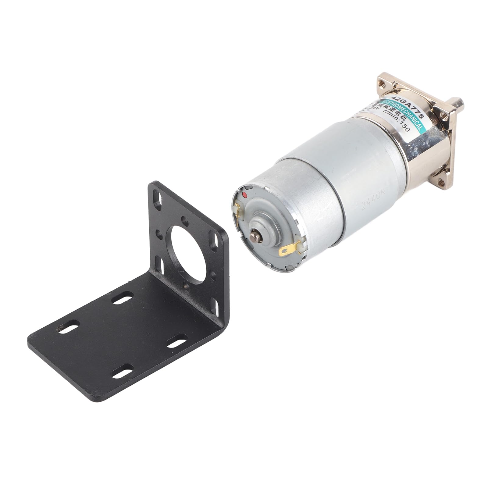 DC-Getriebemotor, 24 V Bürstenloser Metallgetriebemotor 600 U/min mit Spulen aus Reinem Kupfer, Hohes Drehmoment, Leiser Betrieb CW CCW für Luftbefeuchter, Seifenspender, Intelligente (150
