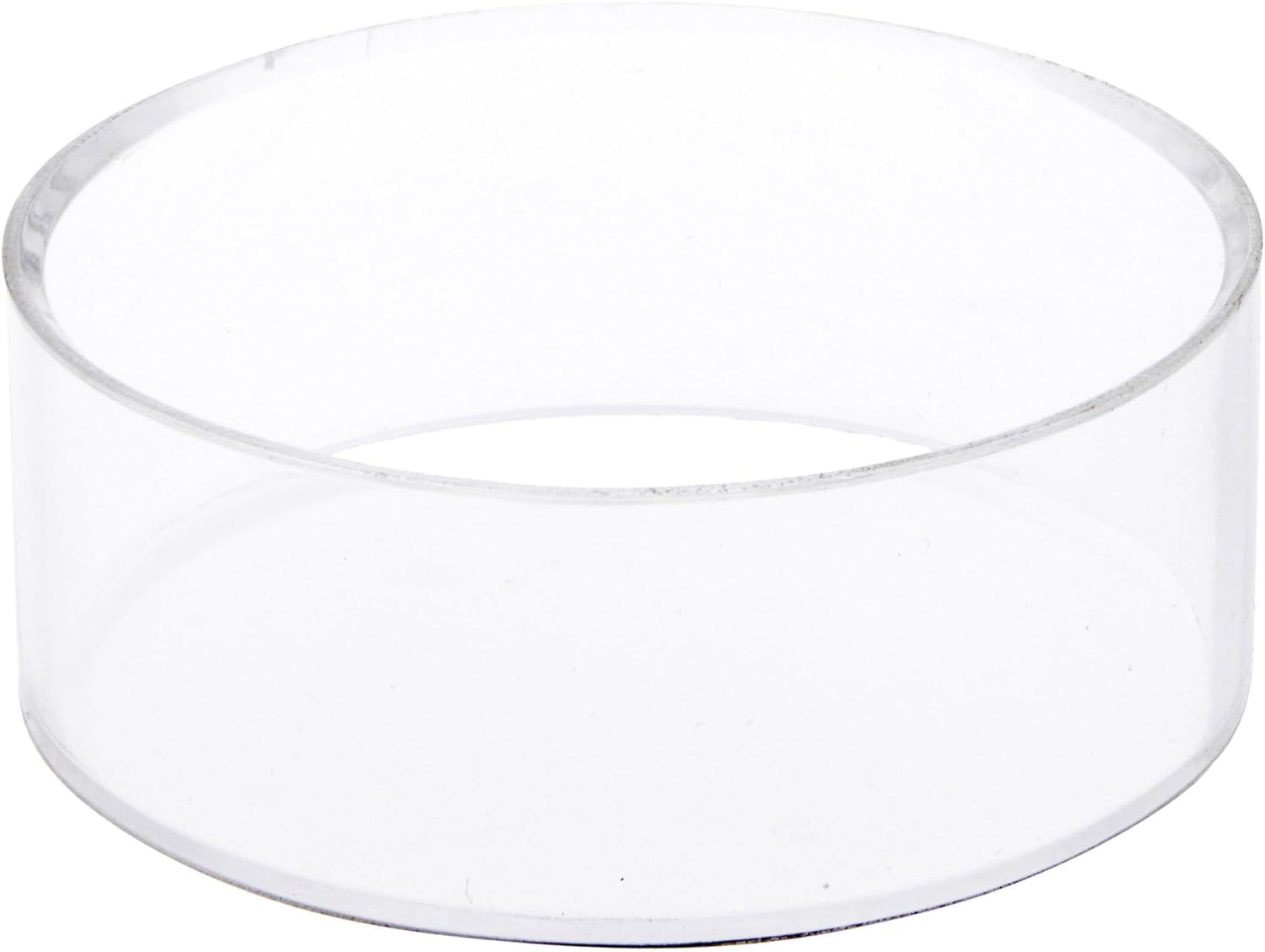 Plymor Clear Acrylic Beveled Ball or Sphere Display Holder Stand, 1.75" H x 5" W (3 Pack)