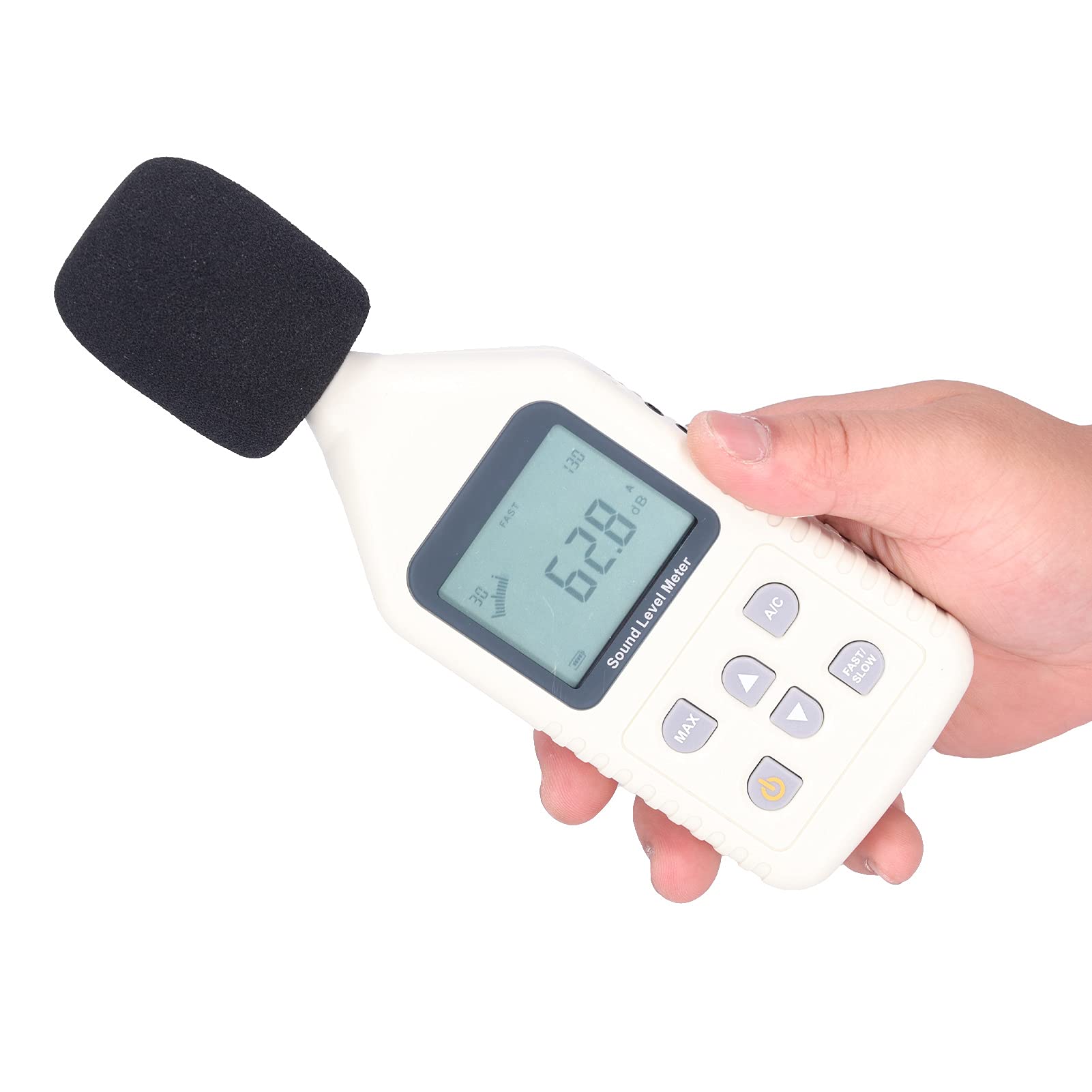 Decibel Meter Sound Level Tester Noise Meter with Backlight Compact Ergonomic Design for Indoor Outdoor Use