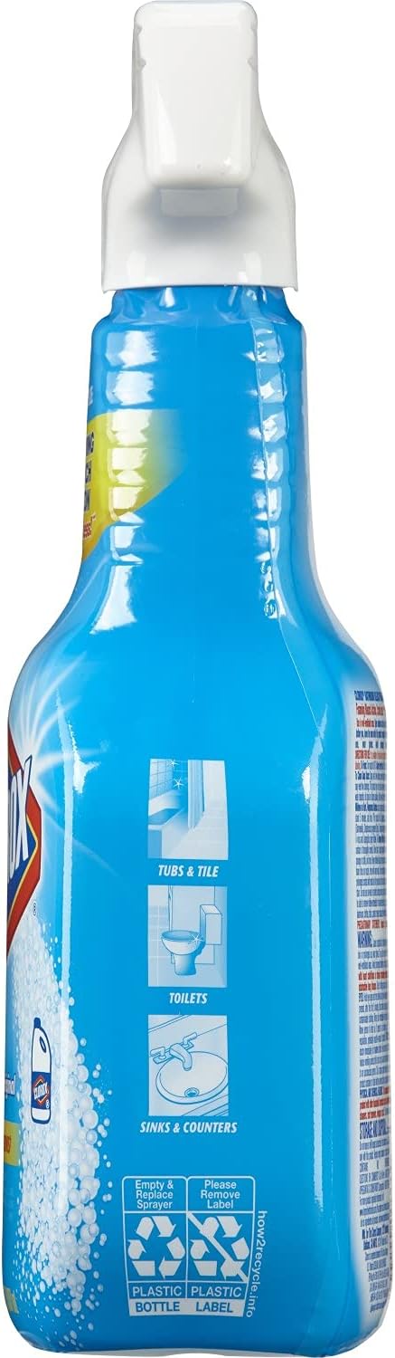 Clorox Disinfecting Bathroom Foamer with Bleach Original, 30 Ounce Spray Bottle (Package May Vary) : Health & Household