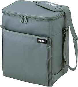 【Amazon.co.jp 限定】サーモス ソフトクーラー 15L グレー 保冷バッグ 5層断熱構造 折りたためてコンパクト はっ水加工生地 ボックス型 大容量モデル RFD-0151 GY