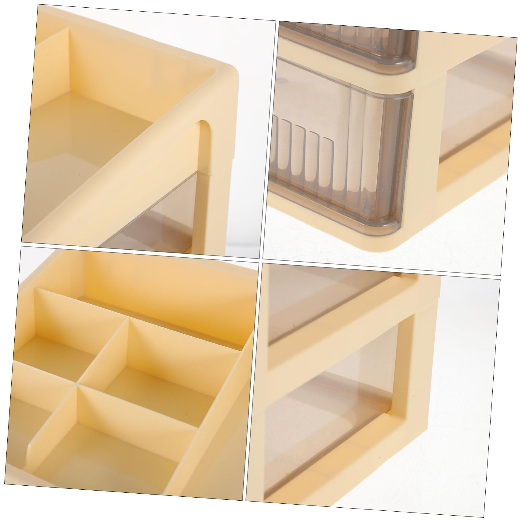 Levemolo Organizer Für Schreibtisch Mit Mehreren Fächern Transparente Aufbewahrungsbox Für Büro Und Zuhause Zur Aufbewahrung Von Schreibwaren Und Kleinen Gegenständen