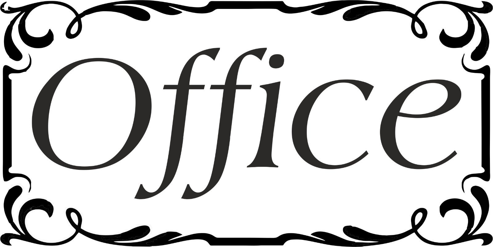 Office Door Sign Self Adhesive Vinyl Sticker, Decal Bath Room Door Sticker, Bathroom, WC