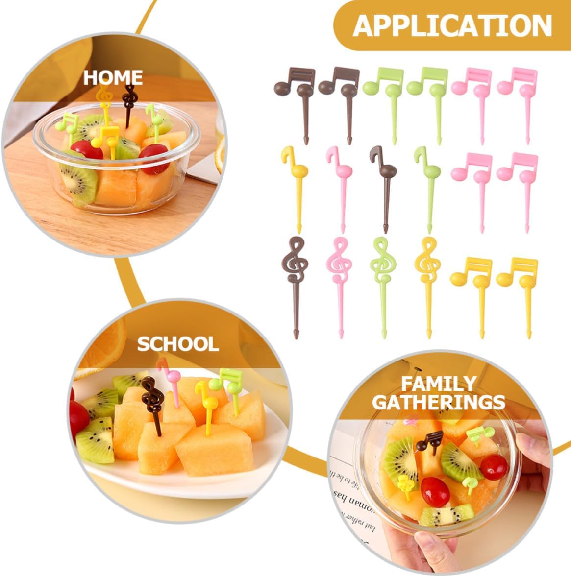 32pcs Delicate Fruit Forks Plastic Serving Picks