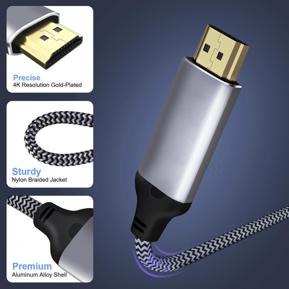 CY Mini DP DisplayPort 1.4 sorgente a HDMI 2.0 Display 8K 60hz UHD 4K MINI-DP a HDMI maschio cavo monitor