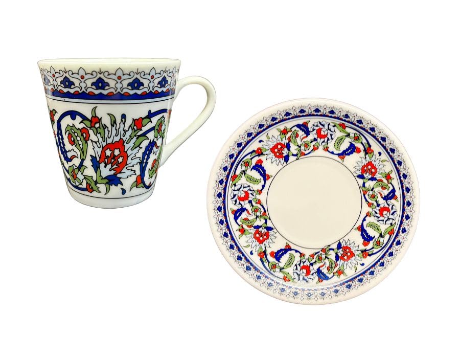 CiCi HOME TOPKAPI Traditionelle Türkische Mokkatassen 6er Set 75ml