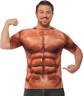 Forum Novelties Muscle T-Shirt, Multi-Color